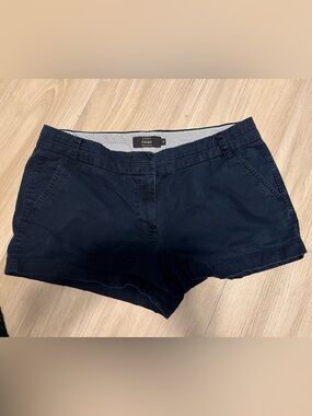 J. Crew Navy Cotton Chino 3” Inseam Shorts